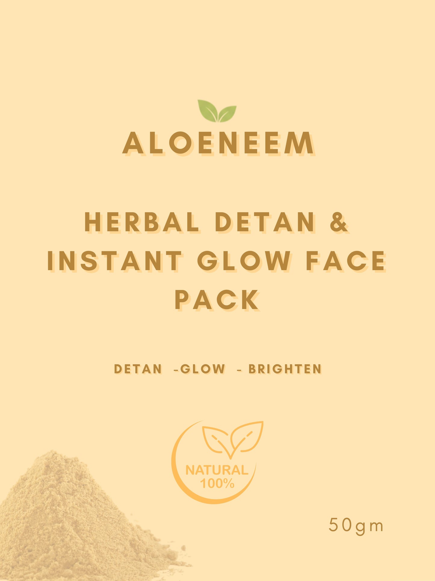 Herbal Detan & Instant Glow Face Pack